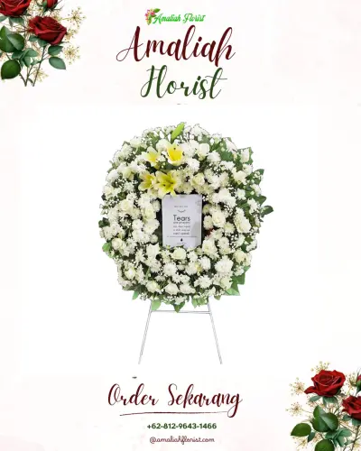 Krans Bunga Duka Cita di Ketami